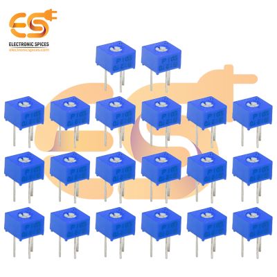 10K Ohm 500mW Single Turn Pin Through Hole Trimmer Potentiometer (3362P-1-103LF) Pack of 50